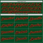 Custom Green Black-Orange Authentic Throwback Basketball Jersey