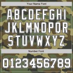 Custom Camo White Black-Gray Bomber Full-Snap Varsity Letterman Salute To Service Jacket