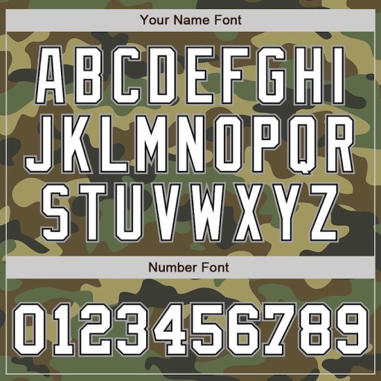 Custom Camo White Black-Gray Bomber Full-Snap Varsity Letterman Salute To Service Jacket