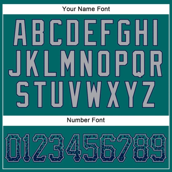 Custom Teal Navy-Gray Authentic Drift Fashion Baseball Jersey