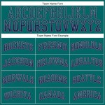 Custom Teal Navy-Gray Authentic Drift Fashion Baseball Jersey