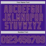 Custom Purple Old Gold-Black Authentic Throwback Baseball Jersey