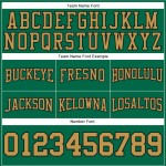 Custom Stitched Kelly Green Old Gold-Black Football Pullover Sweatshirt Hoodie