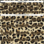 Custom Old Gold Black-Old Gold 3D Pattern Design Leopard Authentic Baseball Jersey