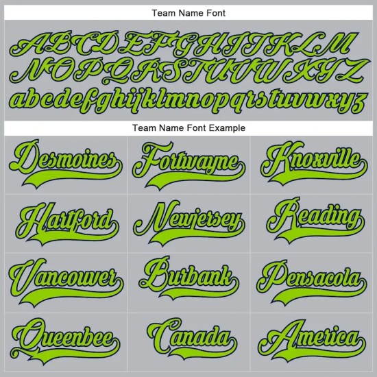 Custom Gray Neon Green-Navy Hockey Lace Neck Jersey