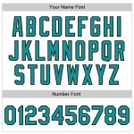 Custom White Teal-Black Authentic Raglan Sleeves Baseball Jersey