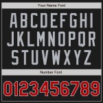 Custom Black Red-Gray Authentic Two Tone Baseball Jersey