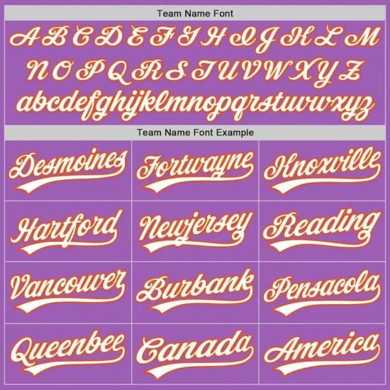Custom Medium Purple White-Orange Authentic Baseball Jersey