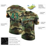 Custom Camo Kelly Green-Red Performance Salute To Service T-Shirt
