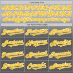 Custom Gray Gold Steel Gray-White Authentic Fade Fashion Baseball Jersey