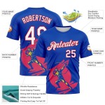 Custom Thunder Blue White-Fire Red 3D Pattern Design Arrow Archery Bow Target Performance T-Shirt