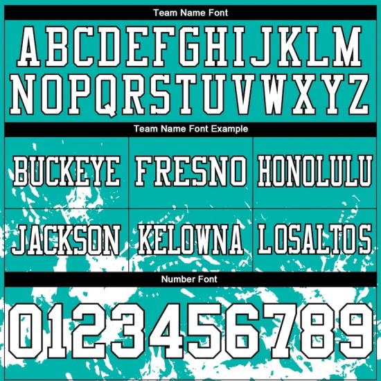 Custom Aqua White-Black Splash Mesh Authentic Football Jersey