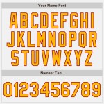 Custom White Red Pinstripe Gold Two-Button Unisex Softball Jersey Custom White Red Pinstripe Gold Two-Button Unisex Softball Jersey