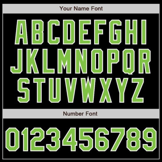 Custom Black Neon Green-White Bomber Full-Snap Varsity Letterman Jacket