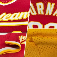 Custom Gold Green-White Authentic Throwback Baseball Jersey