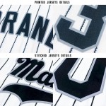 Custom White Red Pinstripe Red-White Baseball Jersey