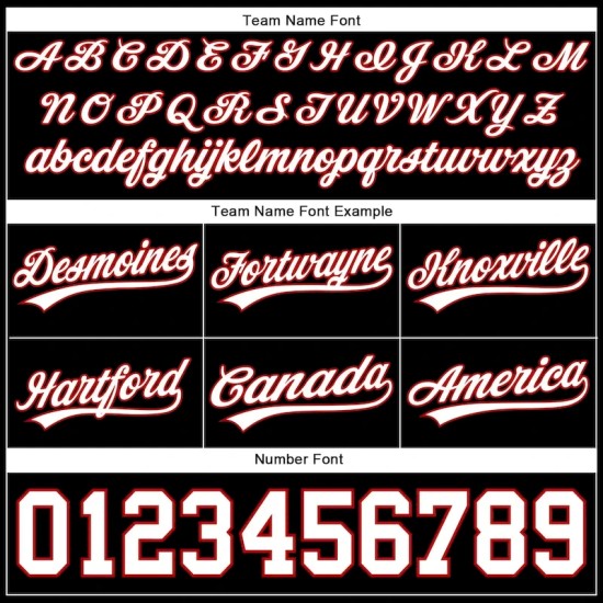 Custom Black White-Red Authentic Basketball Shorts